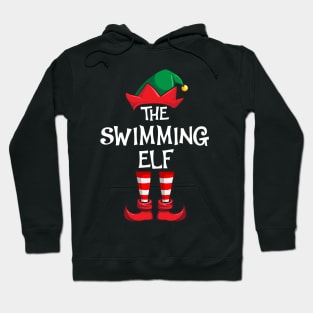 Swimming Elf Matching Family Christmas Swimmer Hoodie